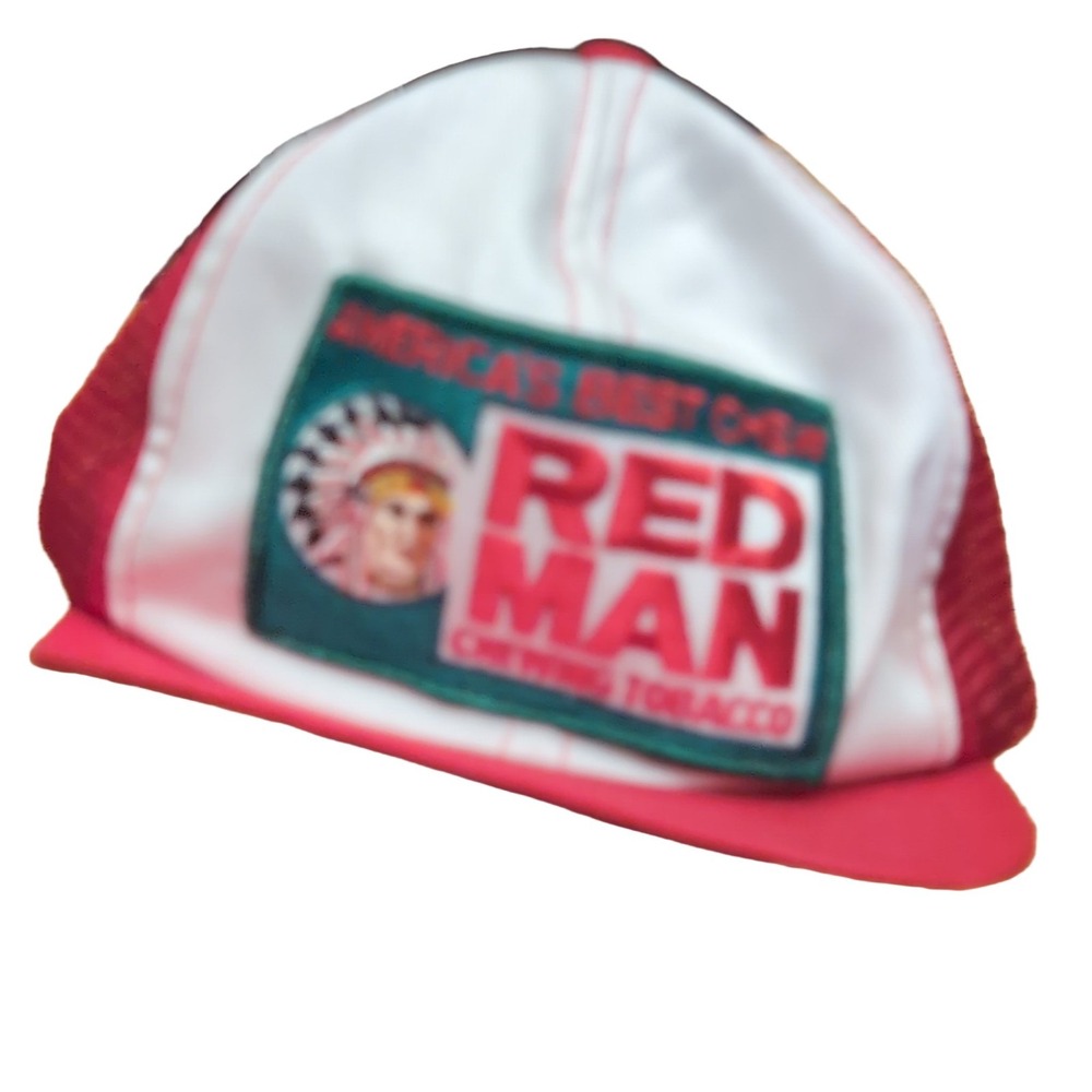 Swingster Red Man Chewing Tobacco Trucker Hat Men's Adjustable Snapback